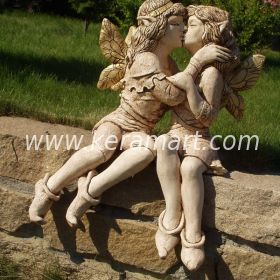 Скульптура для сада - Эльфы. Керамика в стиле фэнтези.